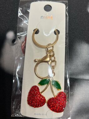 NEW 🍒 Rhinestone Bling Bag Charm